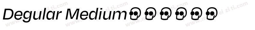 Degular Medium字体转换